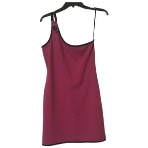 Vintage Fuschia One Shoulder Dress